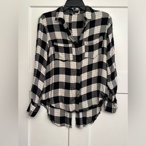 Velvet Heart Riley Plaid Top Sz Small